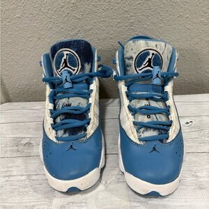 Jordan Kids Blue and White Sneakers